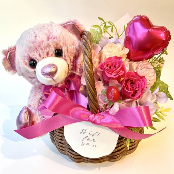 バスケットベア ピンク【P-246】一般カテゴリー