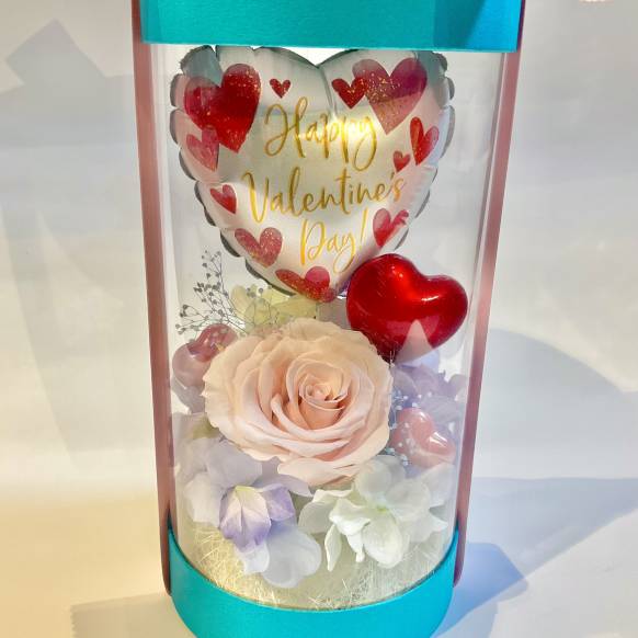 一般カテゴリー,バレンタインシリンダー ブルー【P-261】,銀座ニューフラワー