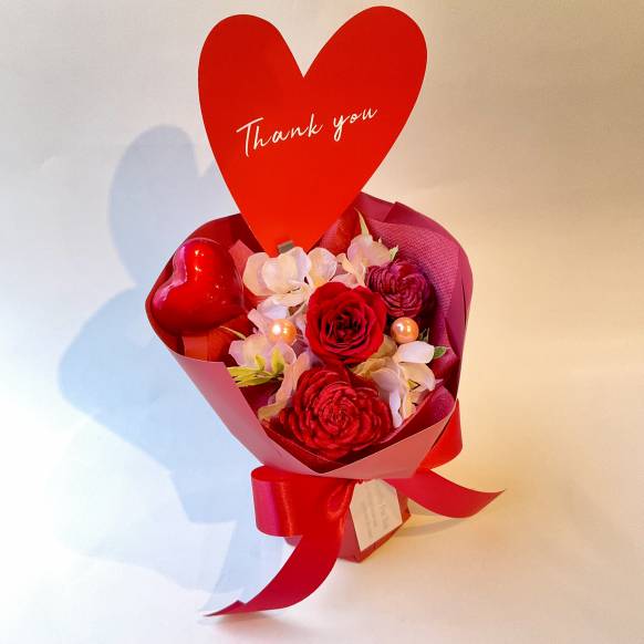 一般カテゴリー,サンキューブーケ レッド【P-263】,銀座ニューフラワー