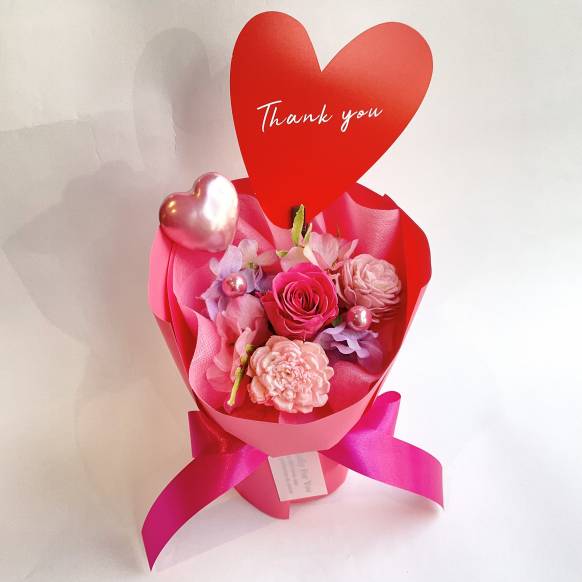 一般カテゴリー,サンキューブーケ ピンク【P-264】,銀座ニューフラワー