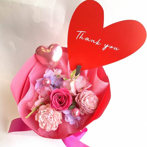一般カテゴリー,サンキューブーケ ピンク【P-264】,銀座ニューフラワー