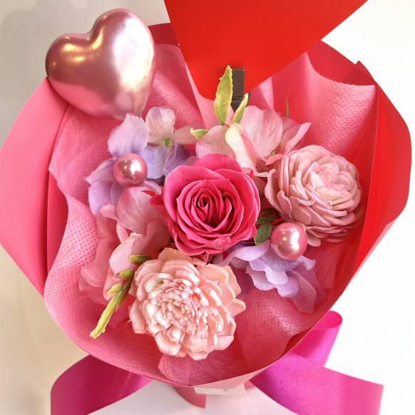 一般カテゴリー,サンキューブーケ ピンク【P-264】,銀座ニューフラワー