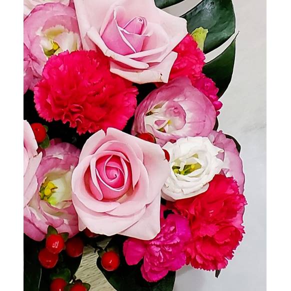 お取り寄せ オリジナルフラワー ピンク系アレンジメント｜花