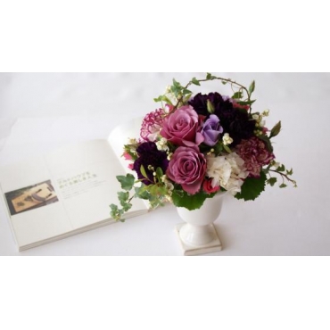 ムーンダスト アレンジ インターネット花キューピット お取り寄せフラワーギフト