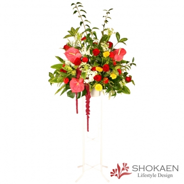 一般カテゴリー,【スタンド004】御祝スタンド花1段 R*Y系,正花園