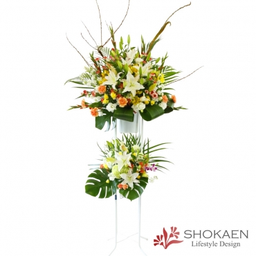 【スタンド004】御祝スタンド花1段　R*Y系