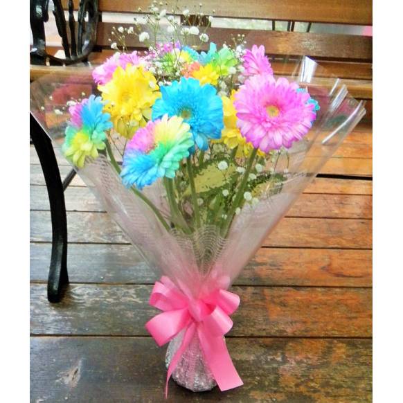 一般カテゴリー,ポンポンガーベラの花束,花の店　フルールホリ