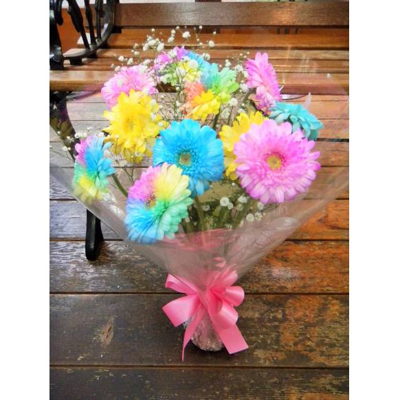 一般カテゴリー,ポンポンガーベラの花束,花の店　フルールホリ