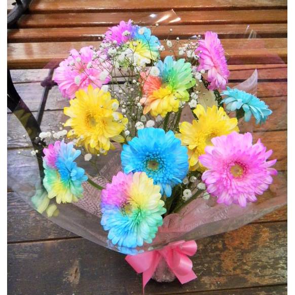 一般カテゴリー,ポンポンガーベラの花束,花の店　フルールホリ