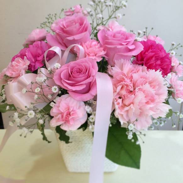 バルーン花束　ピンク・レッド