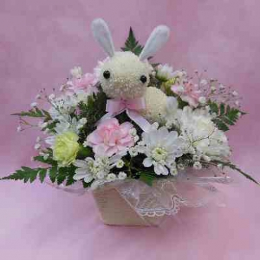 CUNE うさぎ ラビット 花柄 フラワー マフラー キューン CUNE うさぎ ラビット 花柄 フラワー マフラー キューン