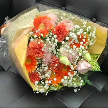 一般カテゴリー,オレンジ系花束290907,花のナカムラ