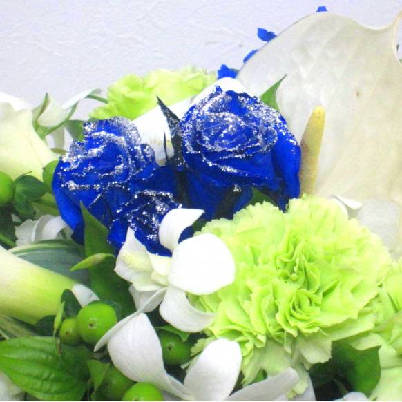 スプリングギフトフラワー特集（宅配）,《Flower arrangement》Lush Blue,花樹園