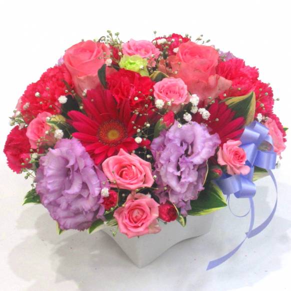 結婚記念日(宅配),《Flower arrangement》Calm Pink & Purple,花樹園