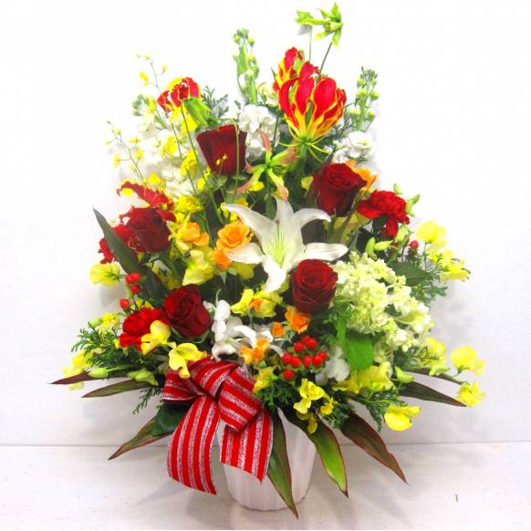 一般カテゴリー,《Flower arrangement》Warm red ,花樹園