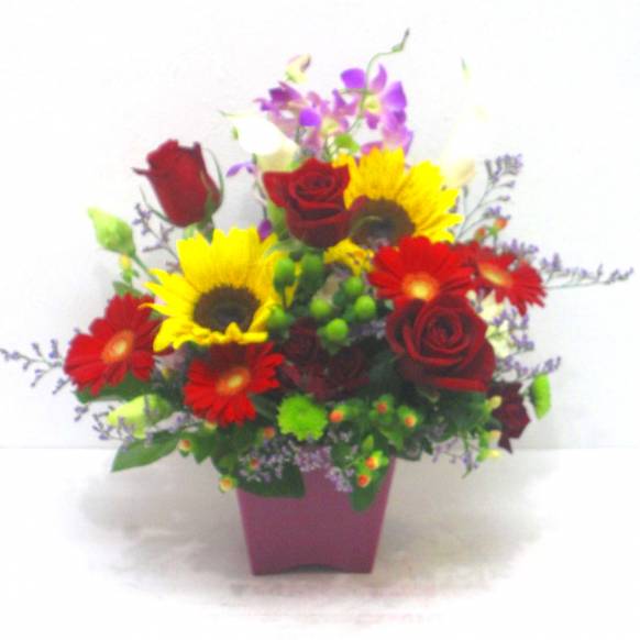 《Flower arrangement》A restless Sunflower父の日特集(宅配)