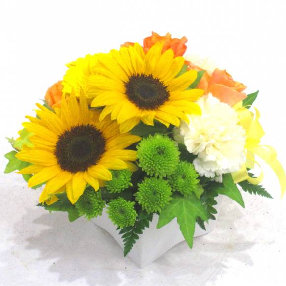 父の日特集(宅配),《Flower arrangement》Lovely Sunflower,花樹園