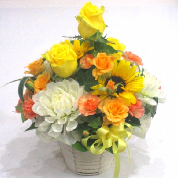 《Flower arrangement》Natural Color Sunflower父の日特集(宅配)