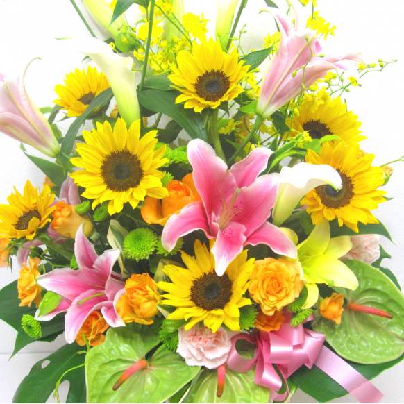 父の日特集(宅配),《Flower arrangement》Filled thanks Summer,花樹園