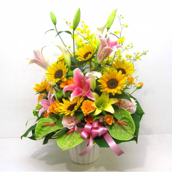 父の日特集(宅配),《Flower arrangement》Filled thanks Summer,花樹園