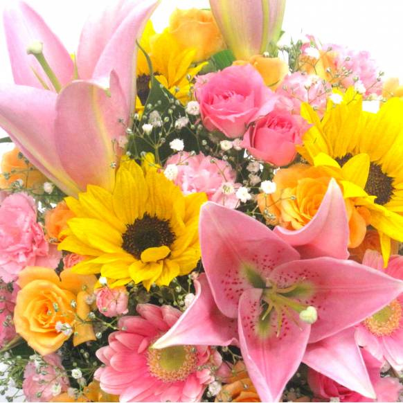 父の日特集(宅配),《Flower arrangement》Sunflower Light,花樹園