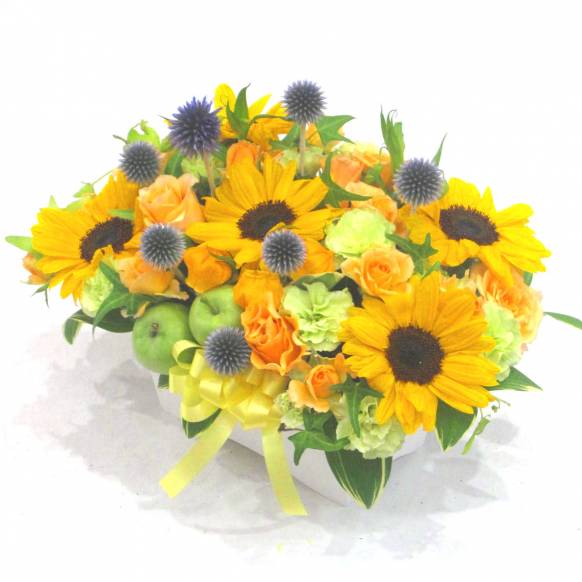 《Flower arrangement》Summer sun父の日特集(宅配)