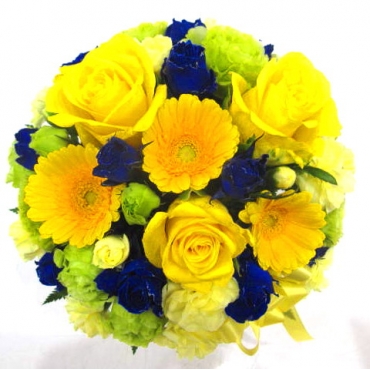 一般カテゴリー,《Flower arrangement》Classy Yellow Blue,花樹園