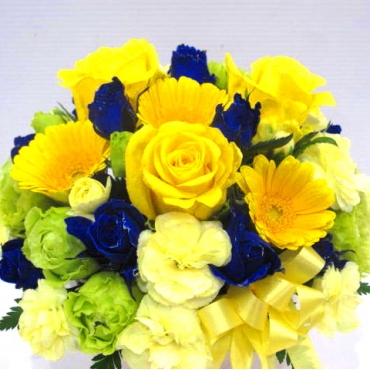 一般カテゴリー,《Flower arrangement》Classy Yellow Blue,花樹園