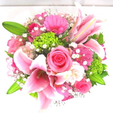 一般カテゴリー,《Flower arrangement》Pink Lily Round ,花樹園