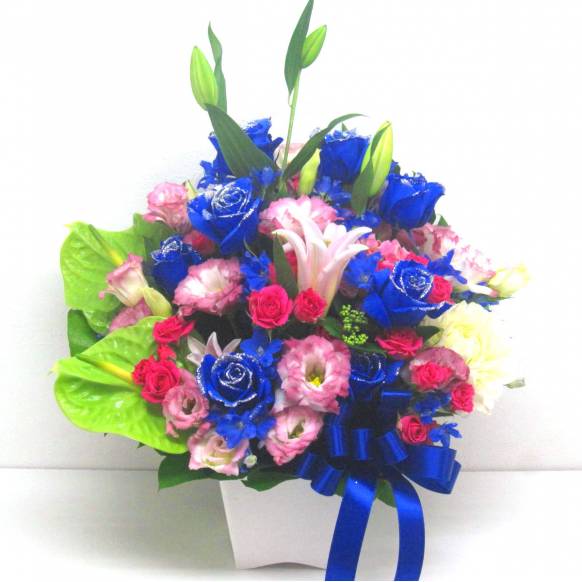 《Flower arrangement》Silver Blue Glitter一般カテゴリー