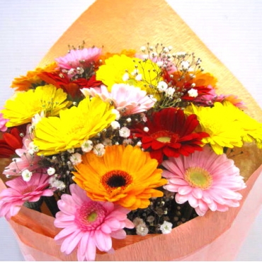 Bouquet》Gerbera Pastel Mix Big｜花キューピット・ お取り寄せ