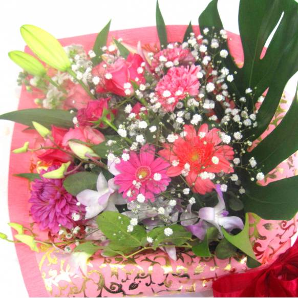 Bouquet》Pink Elegant｜花キューピット・ お取り寄せフラワーギフト