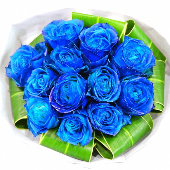 Bouquet》Blue Rose Fashionable Classy｜花キューピット・ お