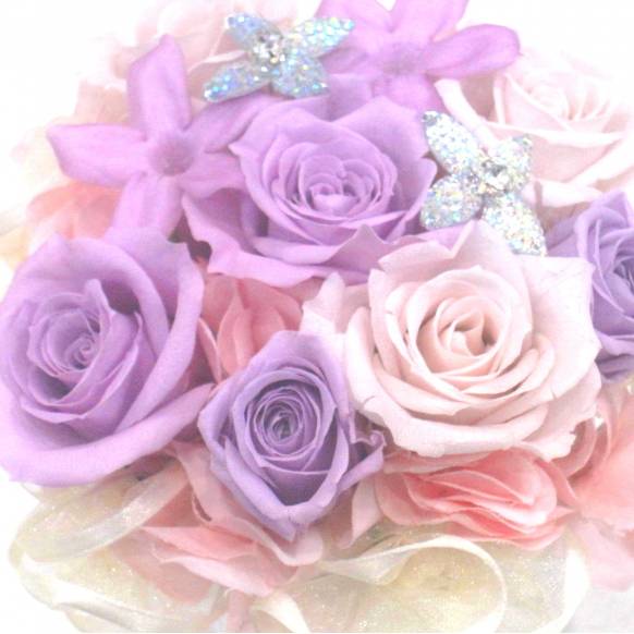 （お祝い）プリザーブドフラワー特集(宅配),《Preserved Flower》Angel Lavender,花樹園