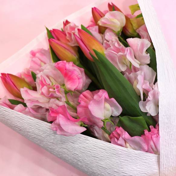 Bouquet》Spring Classy Pink｜花キューピット・ お取り寄せ