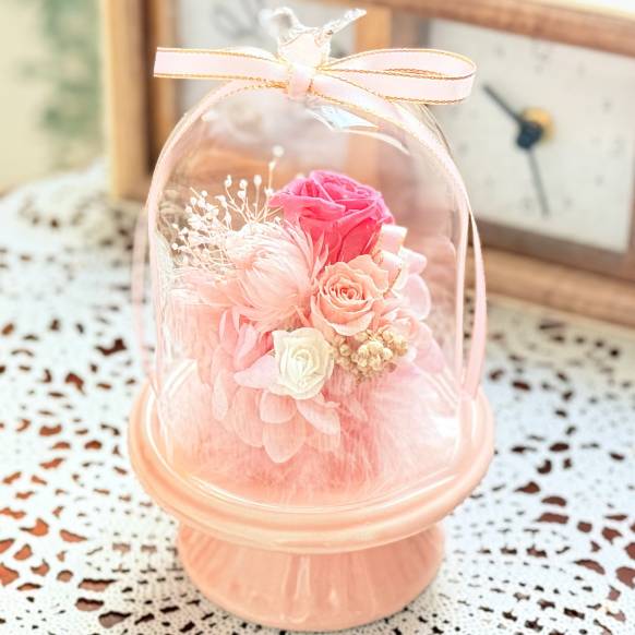 《Preserved Flower》Glass Birddome（Angel Pink）一般カテゴリー