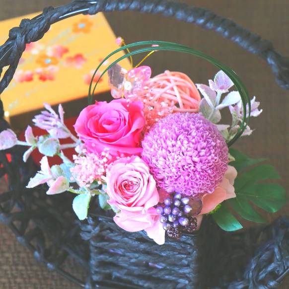 お取り寄せ オリジナルフラワー 《Preserved Flower》～TSUKIAKARI