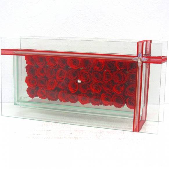 《Preserved Flower》Glass Frame(Luxury Red) 一般カテゴリー
