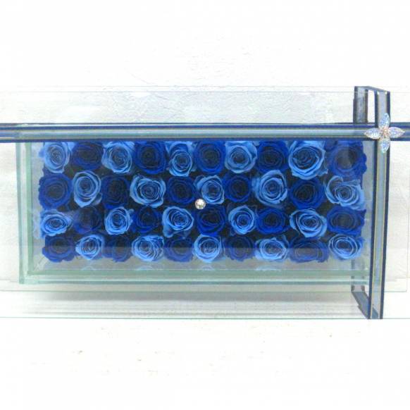 一般カテゴリー,《Preserved Flower》Glass Frame(Luxury Blue) ,花樹園