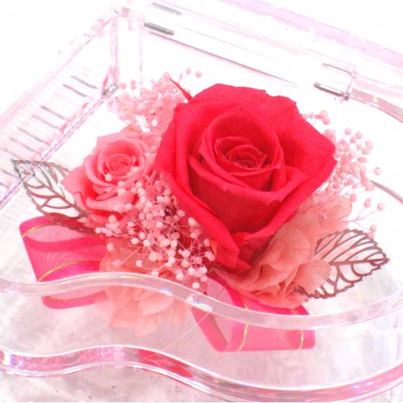 (お祝い)プリザーブドフラワー特集(宅配),《Preserved Flower》Acrylic Piano (Hot Pink),花樹園