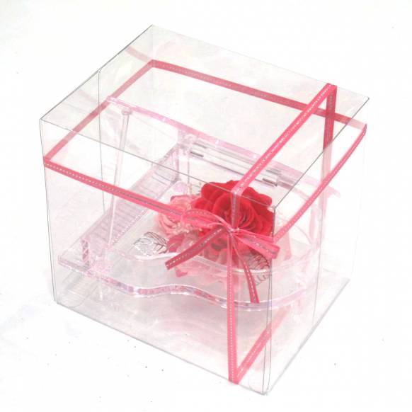 (お祝い)プリザーブドフラワー特集(宅配),《Preserved Flower》Acrylic Piano (Hot Pink),花樹園