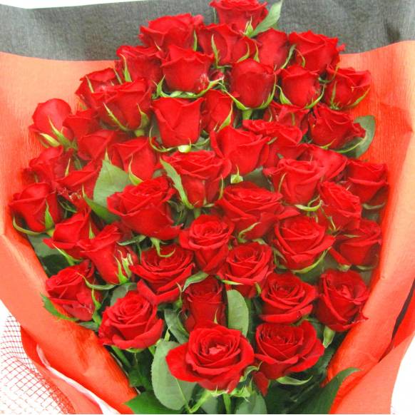 一般カテゴリー,《Bouquet》Premium Red Rose 50,フラワーショップ花樹園