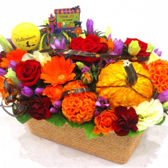 《Halloween arrangement》Autumn Flower Pumpkin一般カテゴリー