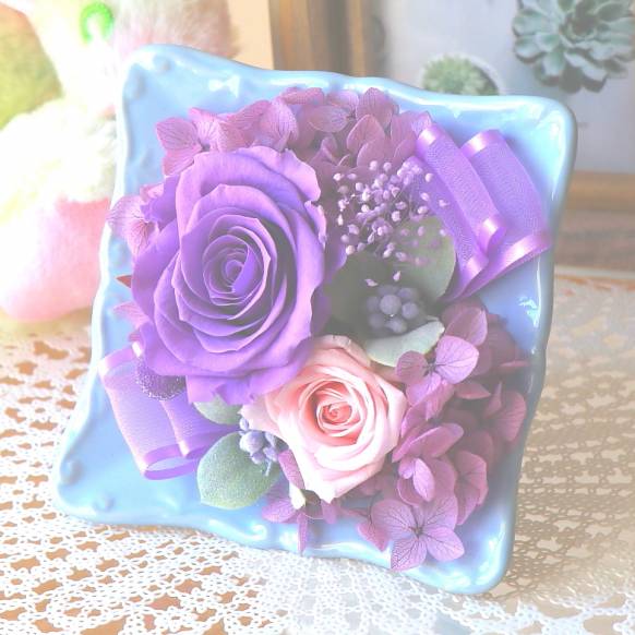 《Preserved Flower》Square Frame(PU×P)一般カテゴリー