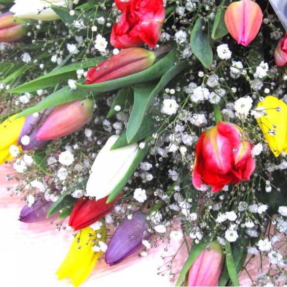一般カテゴリー,《Bouquet》Tulip Mix 30 & Kasumi grass ,花樹園