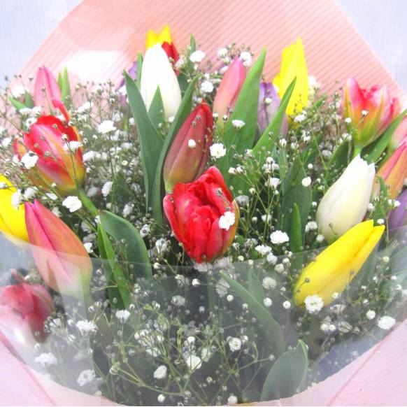 一般カテゴリー,《Bouquet》Tulip Mix 30 & Kasumi grass ,花樹園