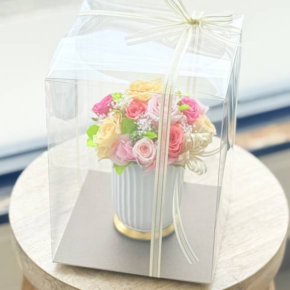 （お祝い）プリザーブドフラワー特集(宅配),《Preserved Flower》Special Luxury Pastel Roze,花樹園