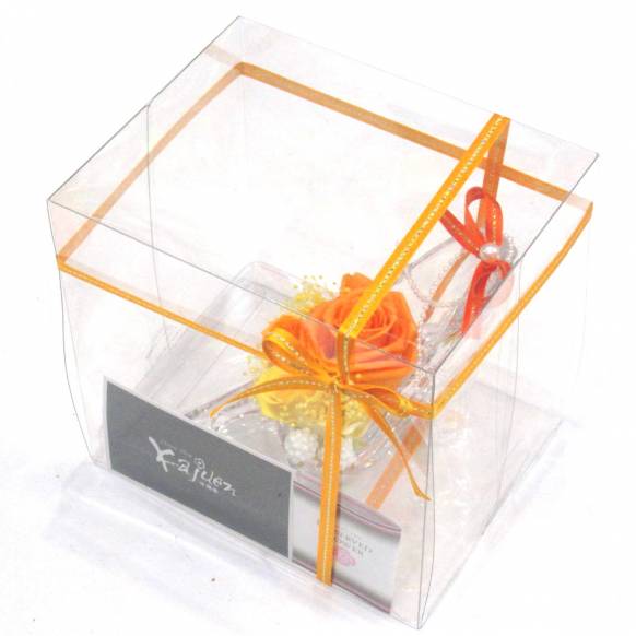 一般カテゴリー,《Preserved Flower》Acrylic High heels Orange,フラワーショップ花樹園