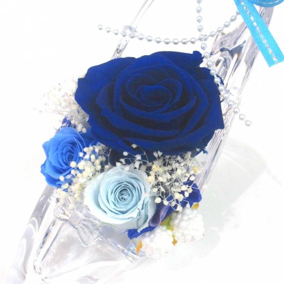 一般カテゴリー,《Preserved Flower》Acrylic High heels Blue,フラワーショップ花樹園