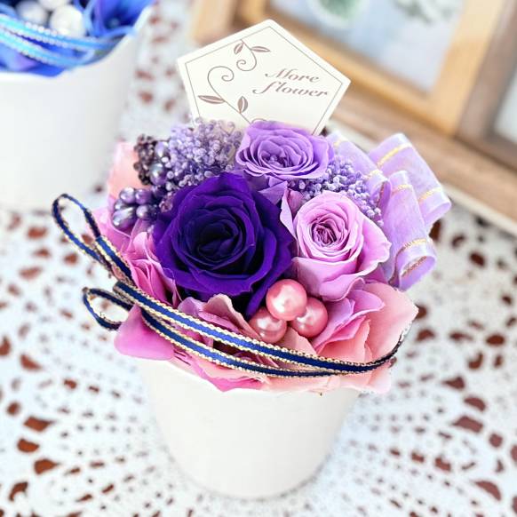 お取り寄せ オリジナルフラワー 《Preserved Flower》Grape Purple｜花